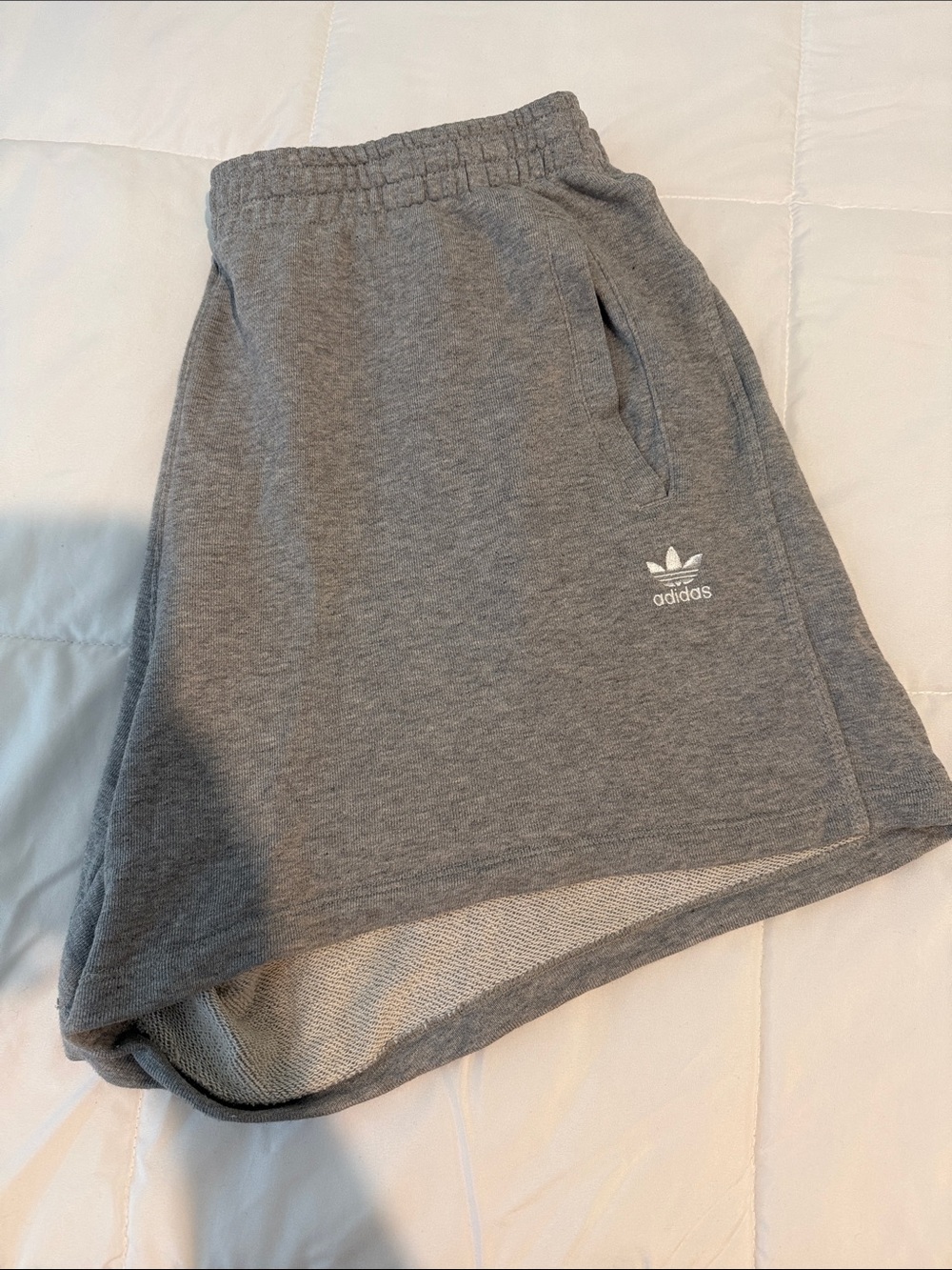 adidas Heather Gray Casual Athletic Shorts